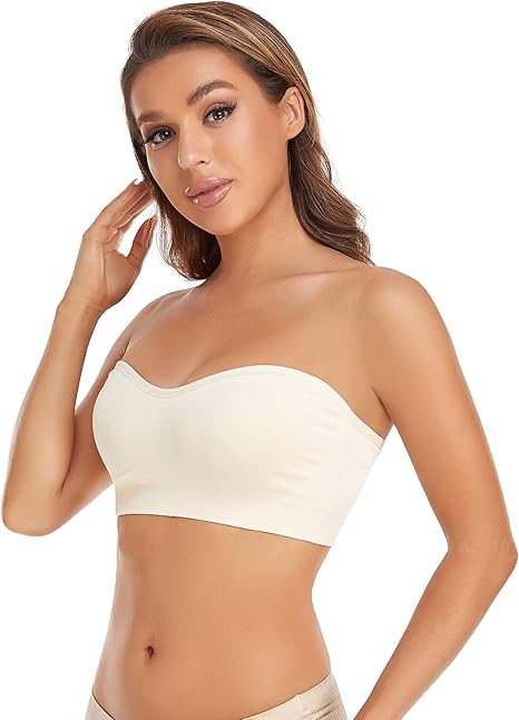Strapless Bras & Non-Slip Silicone Padded